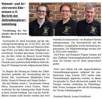 Mitteilungsblatt Edemissen 02.07.2022 Heimatverein - Bericht zur Jahreshauptversammlungx