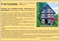 Mitteilungsblatt Edemissen 05.11.2022 Heimatverein Vortrag Die Entwicklung der Bauernh&auml;user im Braunschweiger und Peiner Land