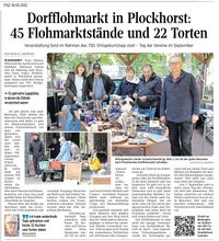 PAZ 30.05.2022 Plockhorst 750 Jahre mit Dorfflohmarkt